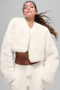 Veste Courte Fausse Fourrure Chic
