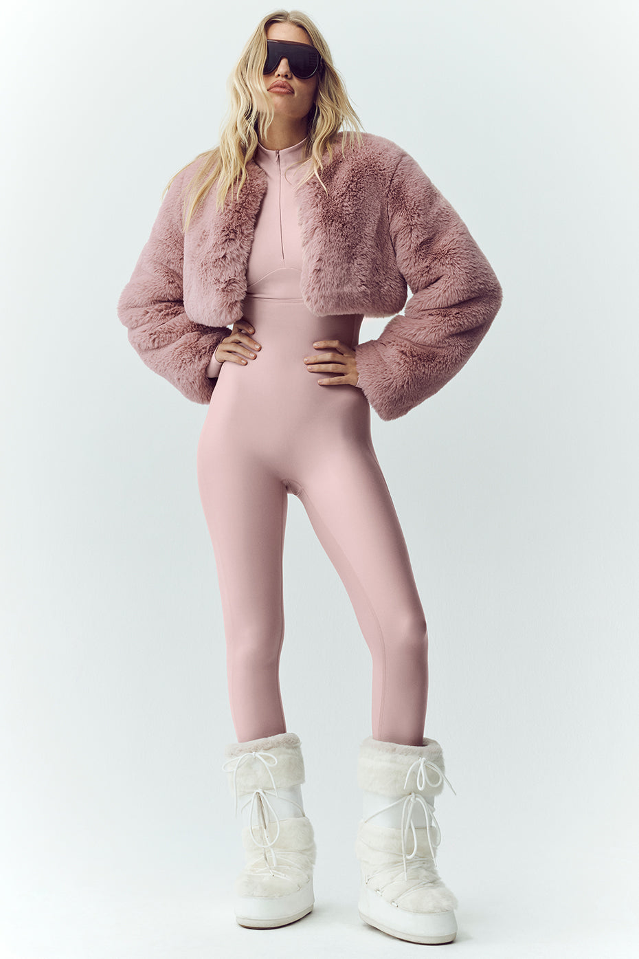 Veste Courte Fausse Fourrure Chic