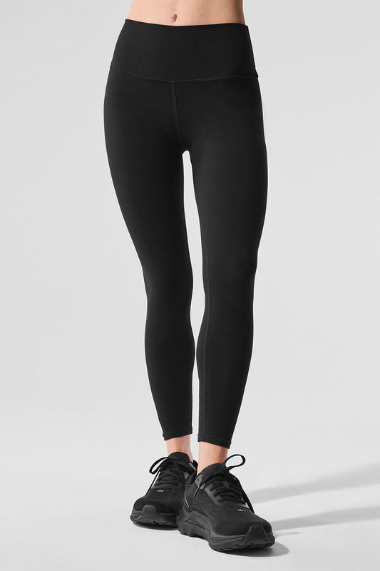 Legging Taille Haute 7/8 Alosoft Highlight - Noir
