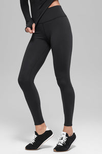 Legging Taille Haute Airbrush Winter Warm Nocturne