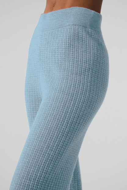 Pantalon Taille Haute En Cachemire Plush Waffle