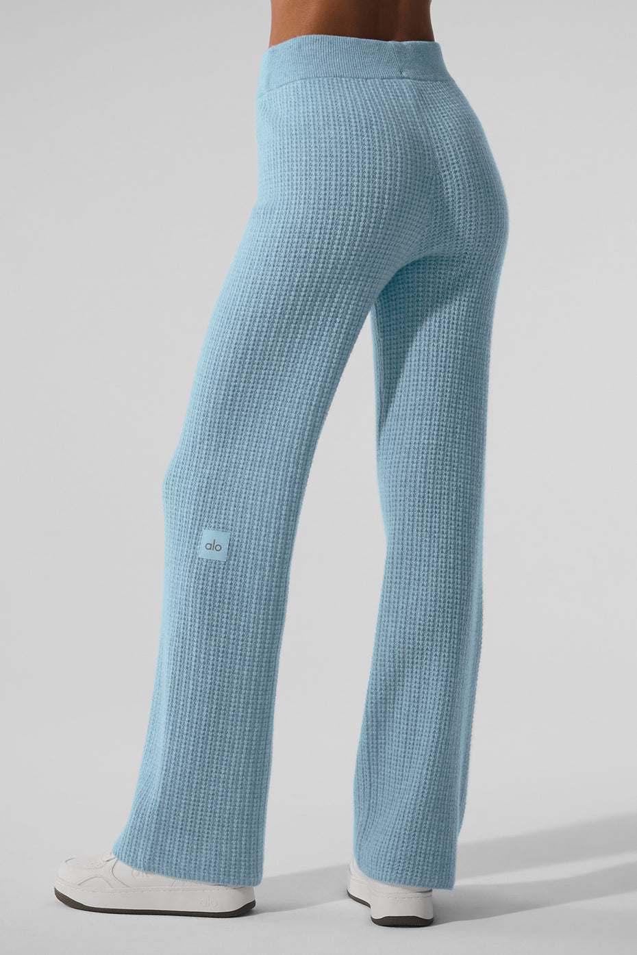Pantalon Taille Haute En Cachemire Plush Waffle