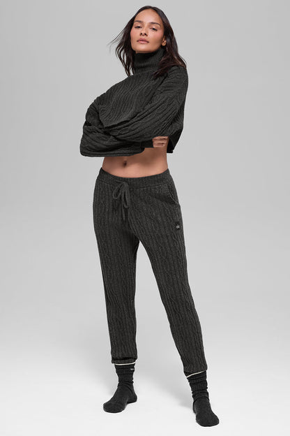 Pantalon En Maille Torsadée Winter Bliss