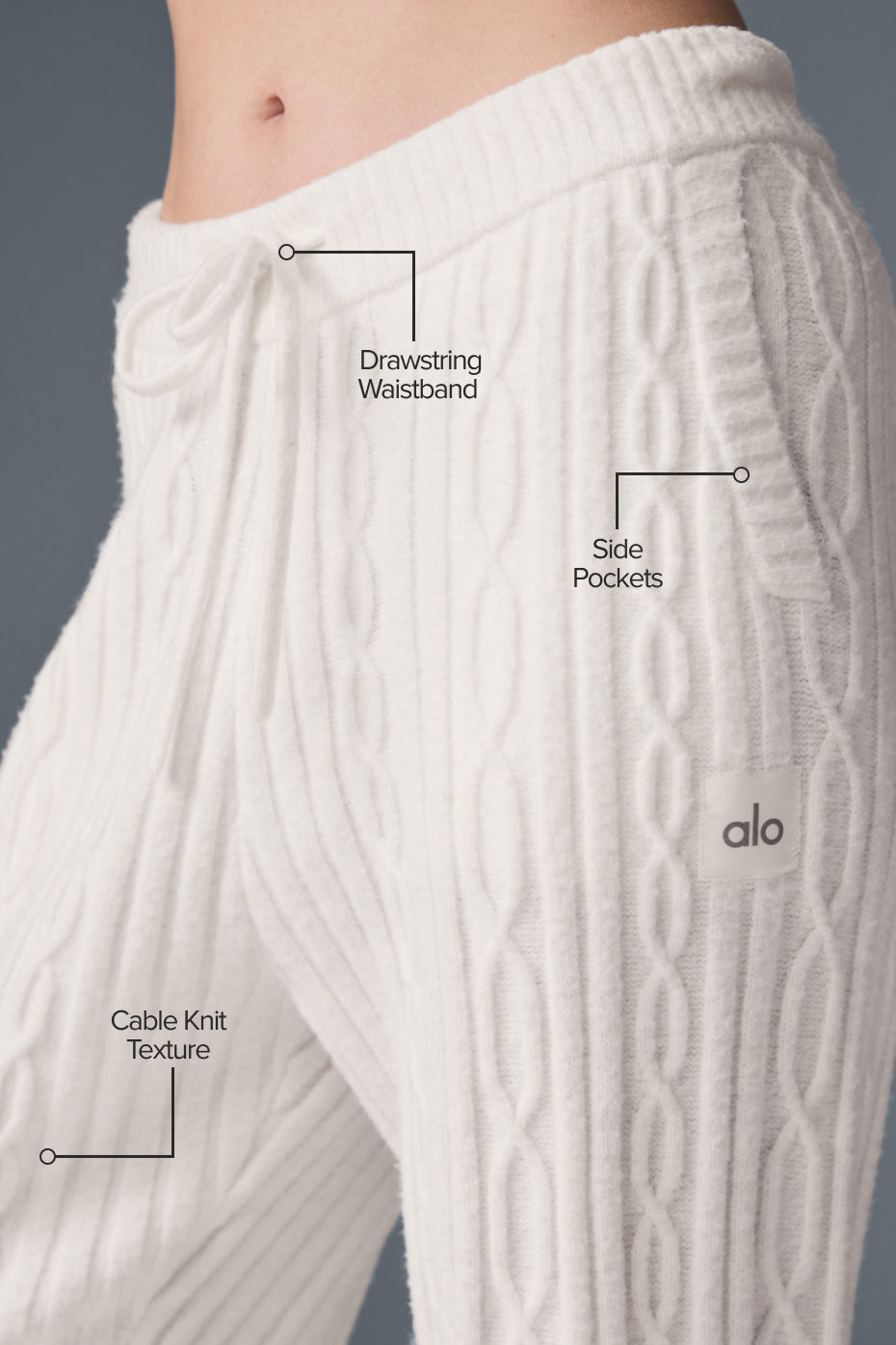 Pantalon En Maille Torsadée Winter Bliss