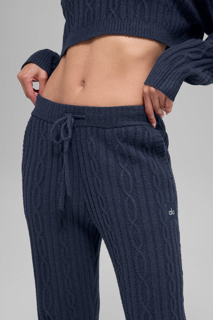 Pantalon En Maille Torsadée Winter Bliss