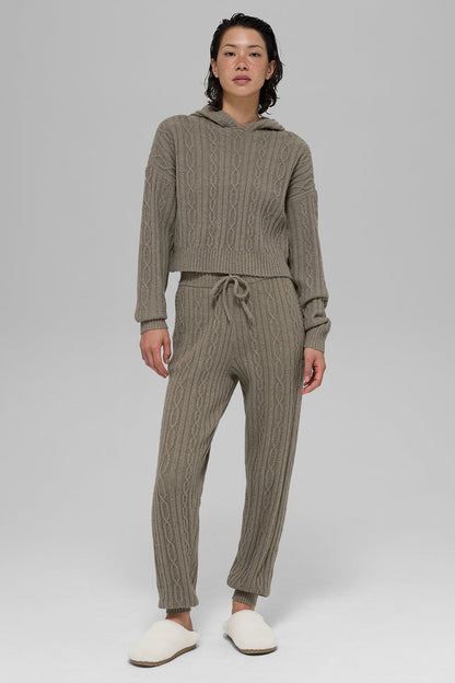 Pantalon En Maille Torsadée Winter Bliss