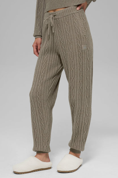 Pantalon En Maille Torsadée Winter Bliss
