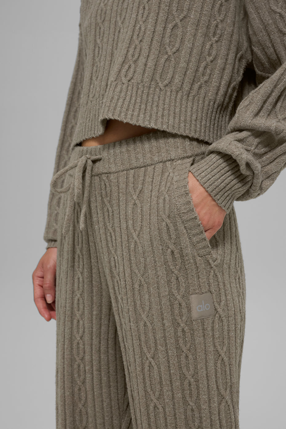 Pantalon En Maille Torsadée Winter Bliss