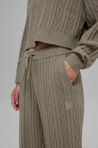 Pantalon En Maille Torsadée Winter Bliss