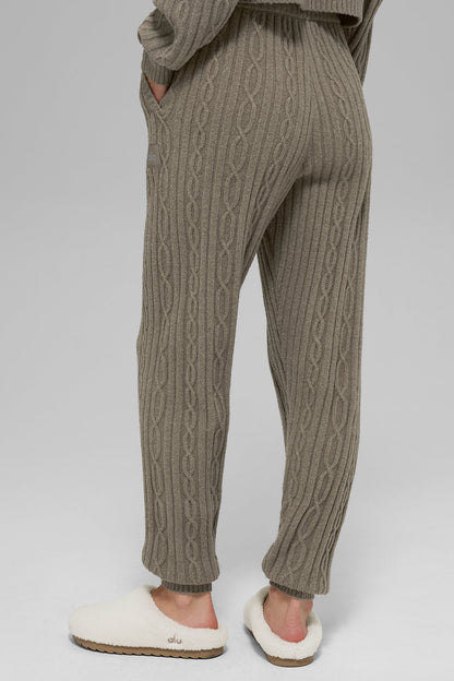 Pantalon En Maille Torsadée Winter Bliss