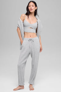 Pantalon En Maille Torsadée Winter Bliss