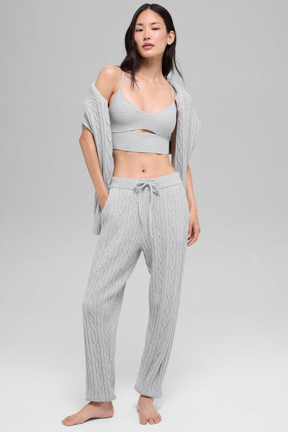 Pantalon En Maille Torsadée Winter Bliss