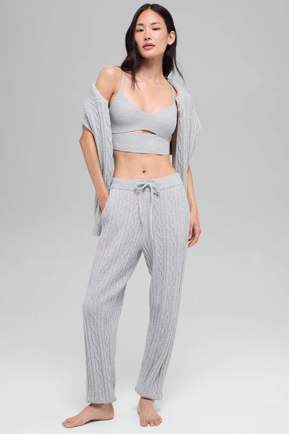 Pantalon En Maille Torsadée Winter Bliss