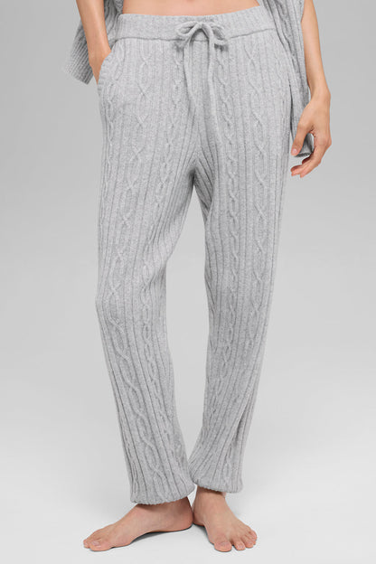 Pantalon En Maille Torsadée Winter Bliss