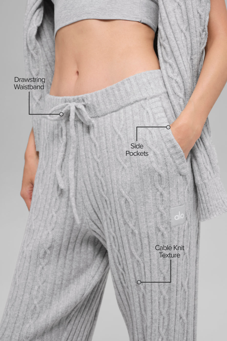 Pantalon En Maille Torsadée Winter Bliss