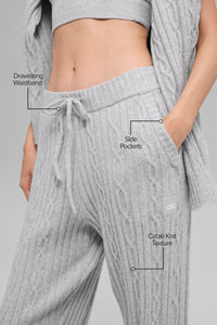 Pantalon En Maille Torsadée Winter Bliss