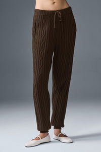 Pantalon En Maille Torsadée Winter Bliss