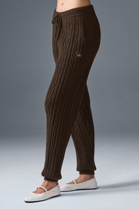 Pantalon En Maille Torsadée Winter Bliss