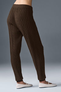Pantalon En Maille Torsadée Winter Bliss