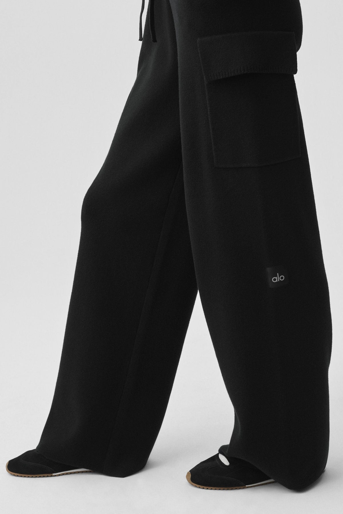 Pantalon Cargo Taille Haute Scholar Knit