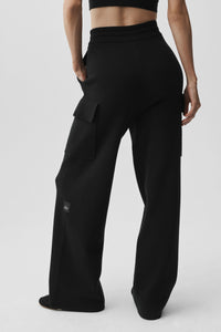 Pantalon Cargo Taille Haute Scholar Knit