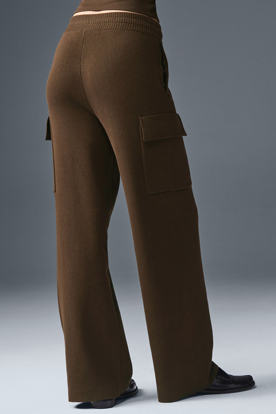 Pantalon Cargo Taille Haute Scholar Knit