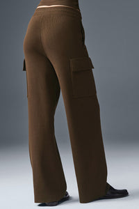 Pantalon Cargo Taille Haute Scholar Knit