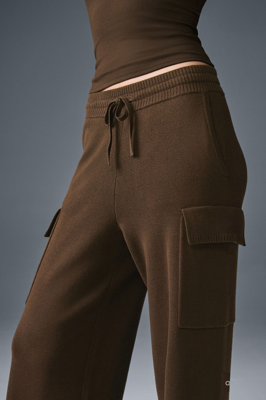 Pantalon Cargo Taille Haute Scholar Knit