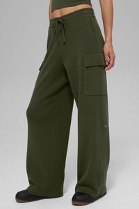 Pantalon Cargo Taille Haute Scholar Knit