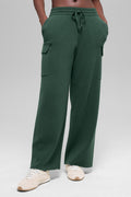 Pantalon Cargo Taille Haute Scholar Knit