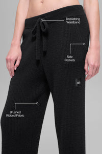 Pantalon Large Taille Haute Sweat Snuggle Up