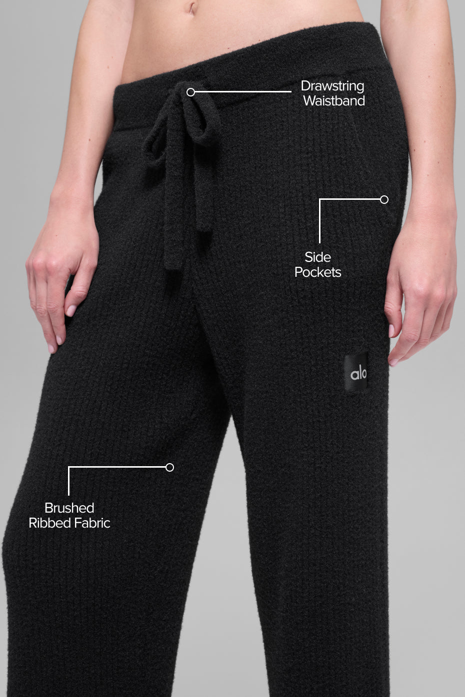 Pantalon Large Taille Haute Sweat Snuggle Up