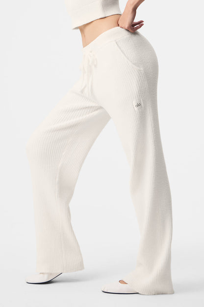 Pantalon Large Taille Haute Sweat Snuggle Up