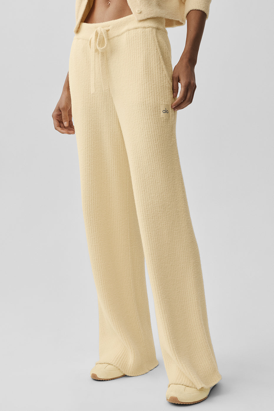 Pantalon Large Taille Haute Sweat Snuggle Up