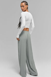 Pantalon Large Breezy (long) - Blanc