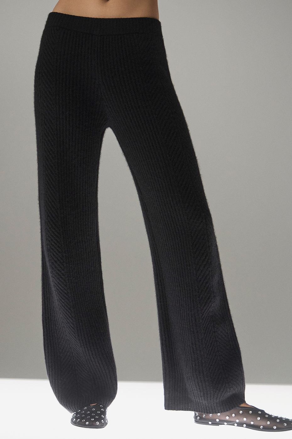 Pantalon Large En Cachemire Winter Magic