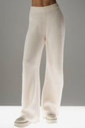 Pantalon Large En Cachemire Winter Magic