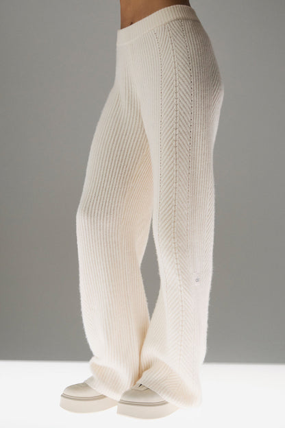 Pantalon Large En Cachemire Winter Magic