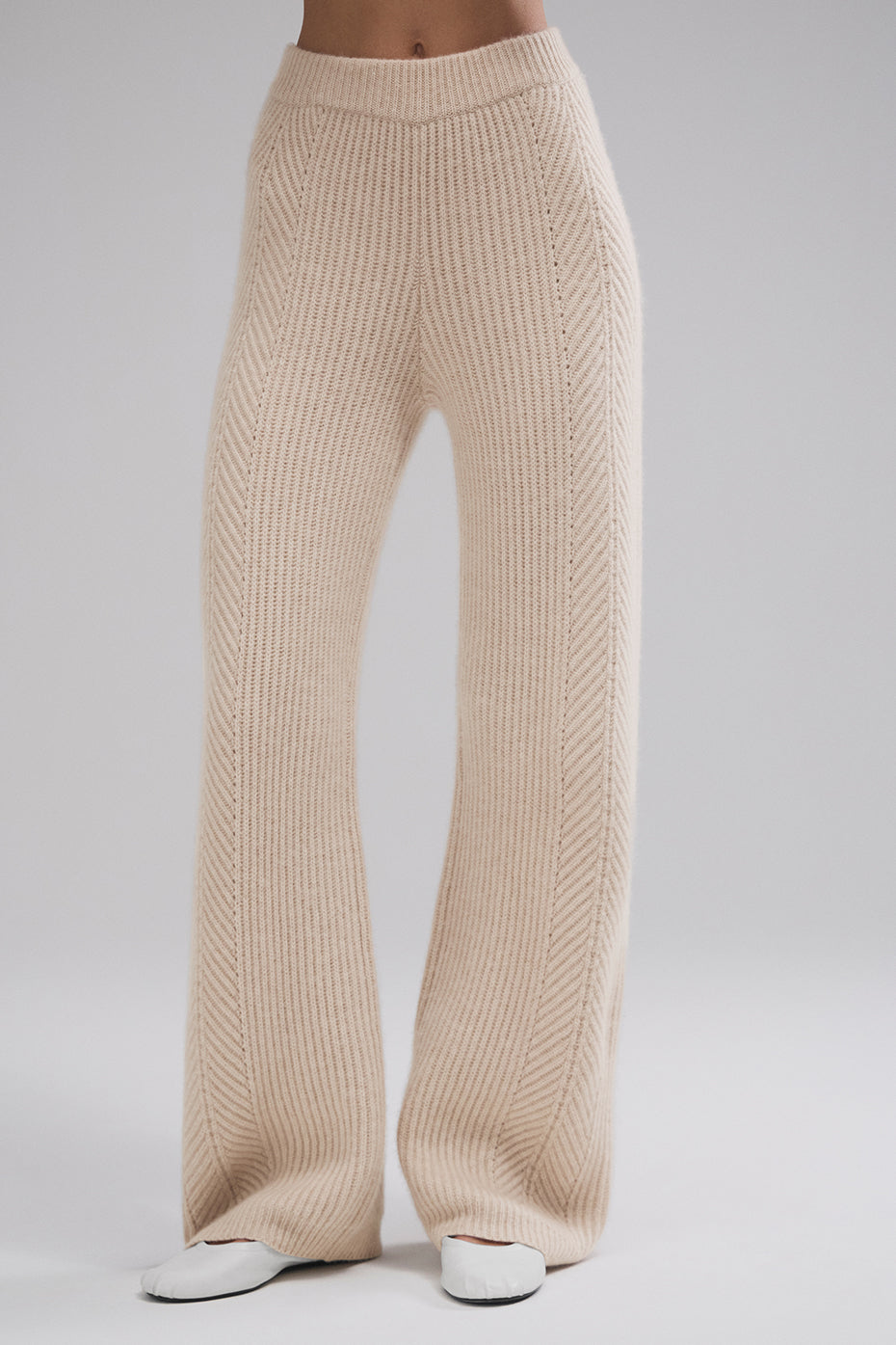 Pantalon Large En Cachemire Winter Magic