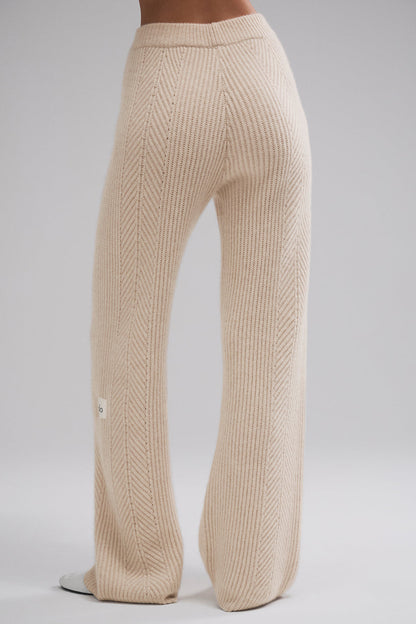 Pantalon Large En Cachemire Winter Magic