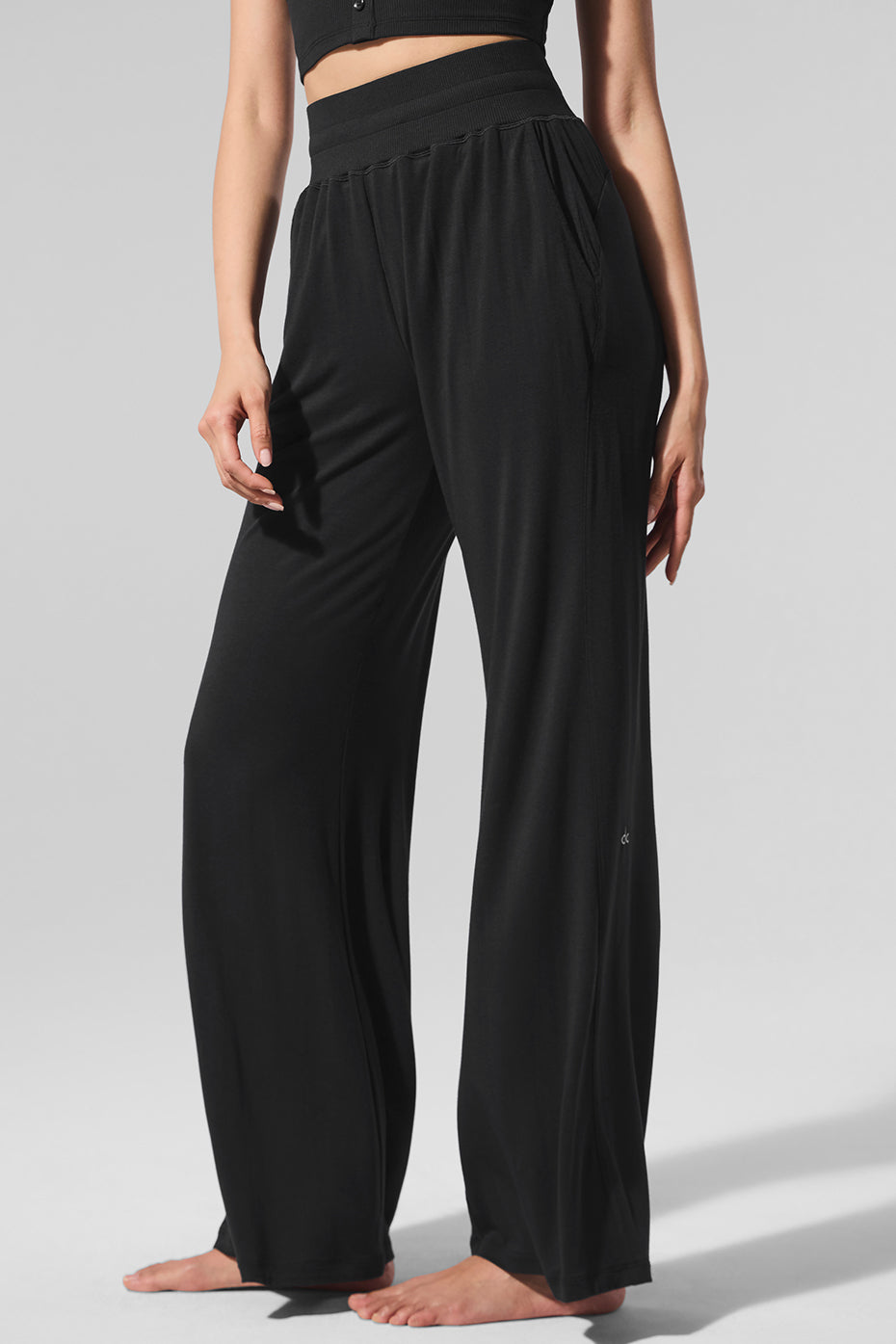 Pantalon Évasé Semi-Transparent Delicate Lounge (classique)