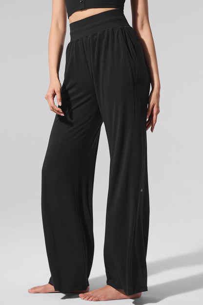 Pantalon Évasé Semi-Transparent Delicate Lounge (classique)