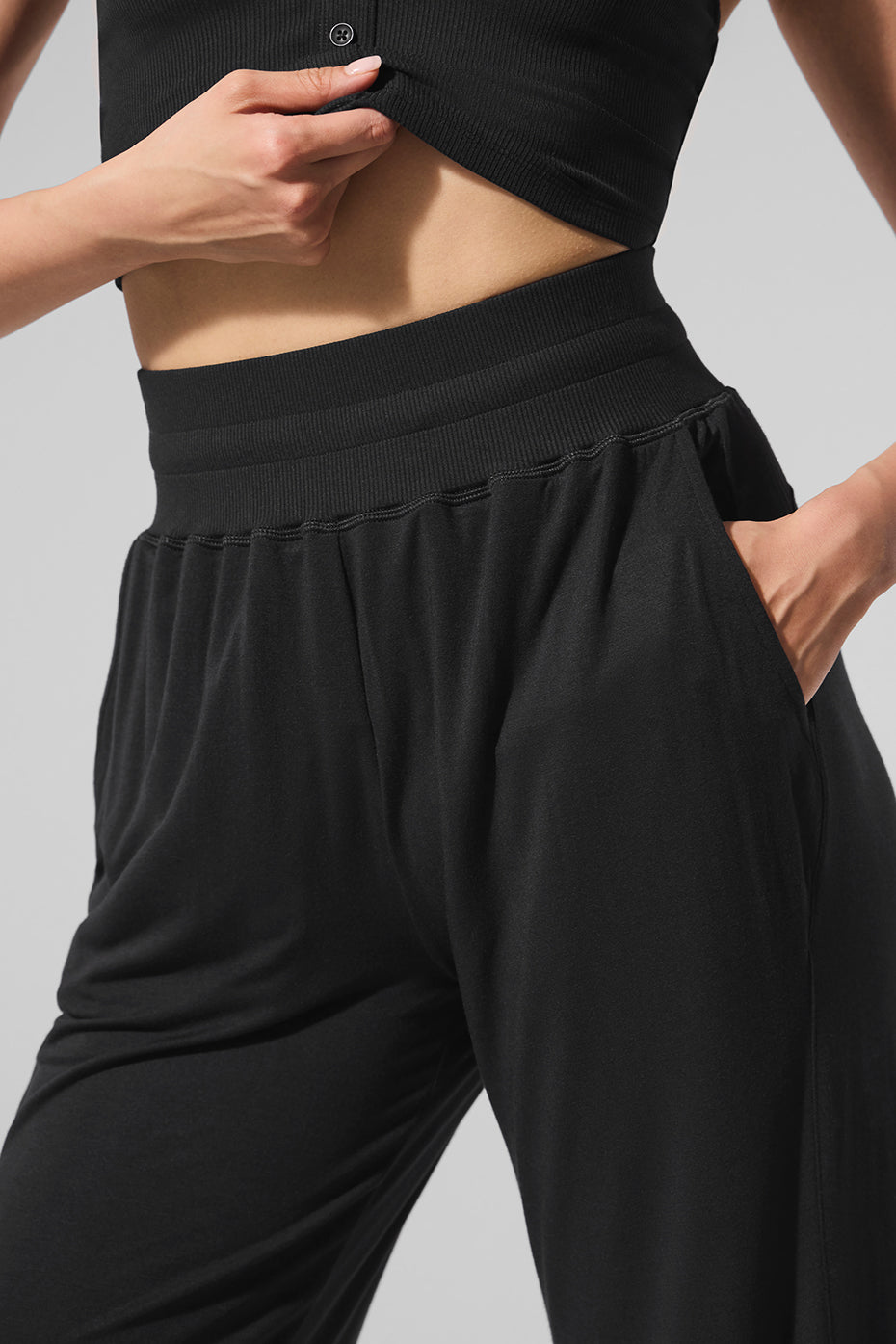 Pantalon Évasé Semi-Transparent Delicate Lounge (classique)