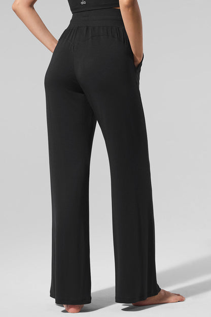 Pantalon Évasé Semi-Transparent Delicate Lounge (classique)
