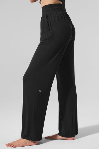 Pantalon Évasé Semi-Transparent Delicate Lounge (classique)