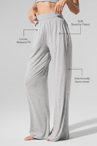 Pantalon Évasé Semi-Transparent Delicate Lounge (classique)