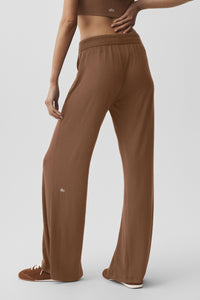 Pantalon Évasé Semi-Transparent Delicate Lounge (classique)