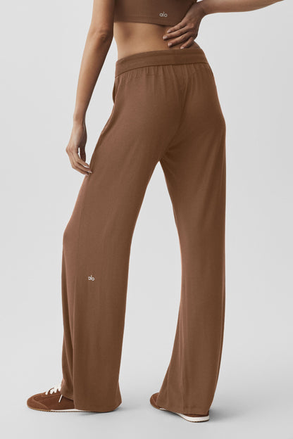 Pantalon Évasé Semi-Transparent Delicate Lounge (classique)