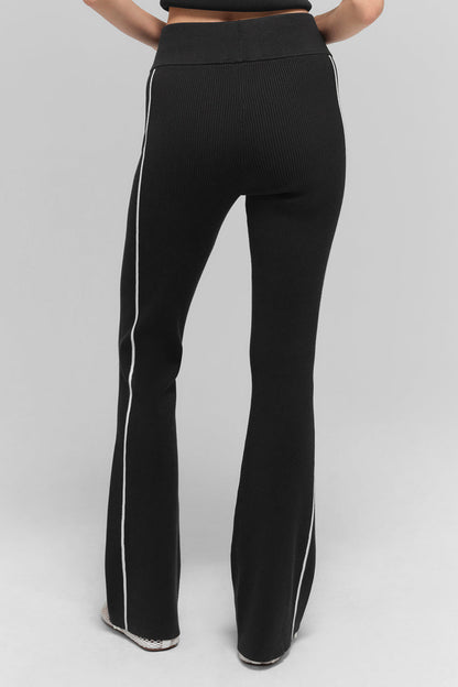 Pantalon Évasé En Maille Côtelée Highline