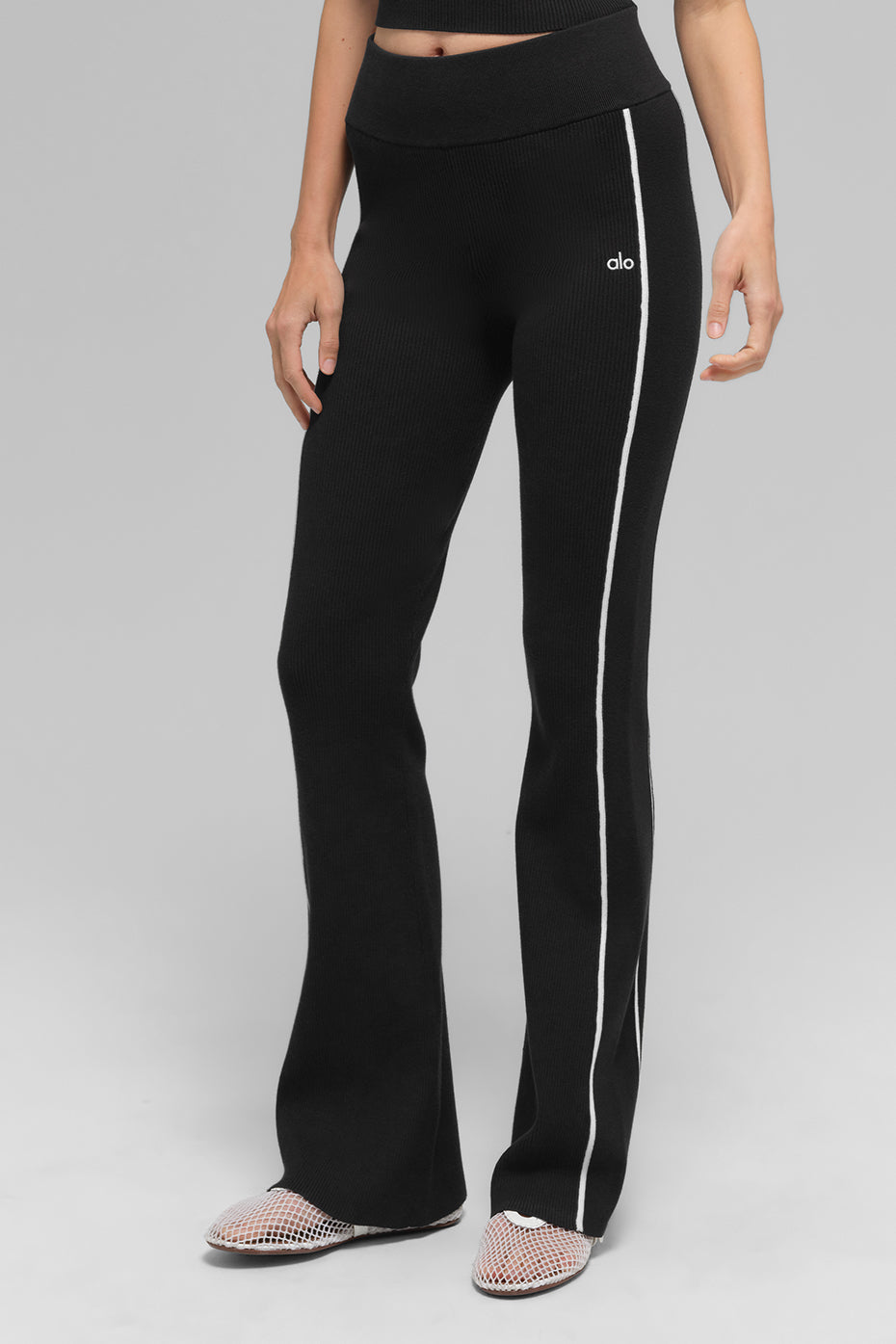 Pantalon Évasé En Maille Côtelée Highline